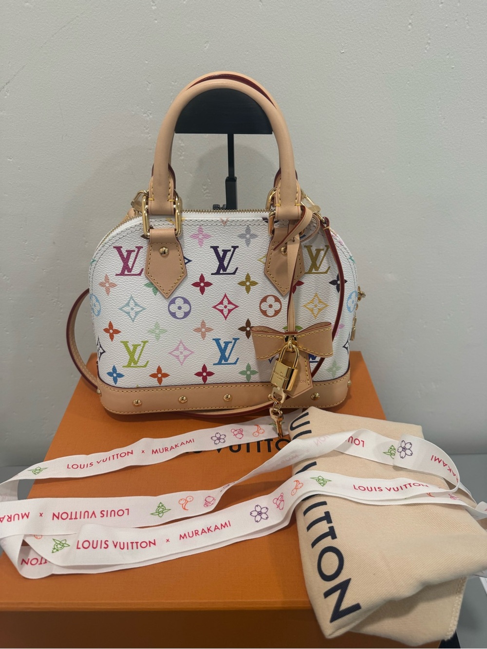 Louis Vuitton Murakami Monogram Alma BB full set